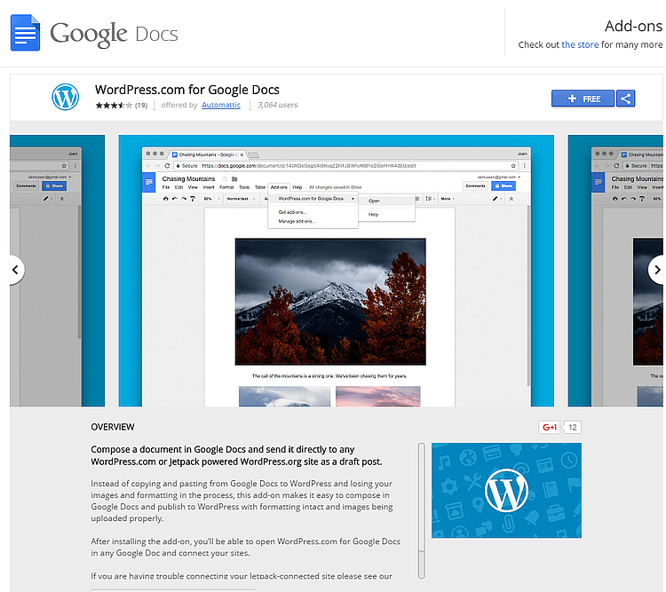 Download Google Docs Addon