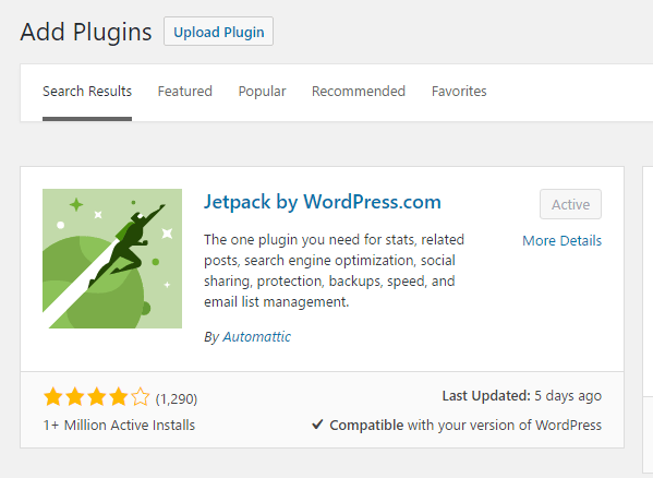 Install Jetpack plugin for WordPress