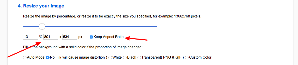 resize image step 2