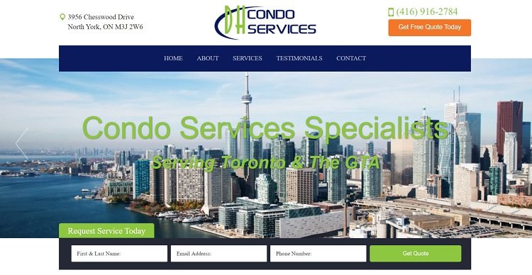 example landing page with great CTA